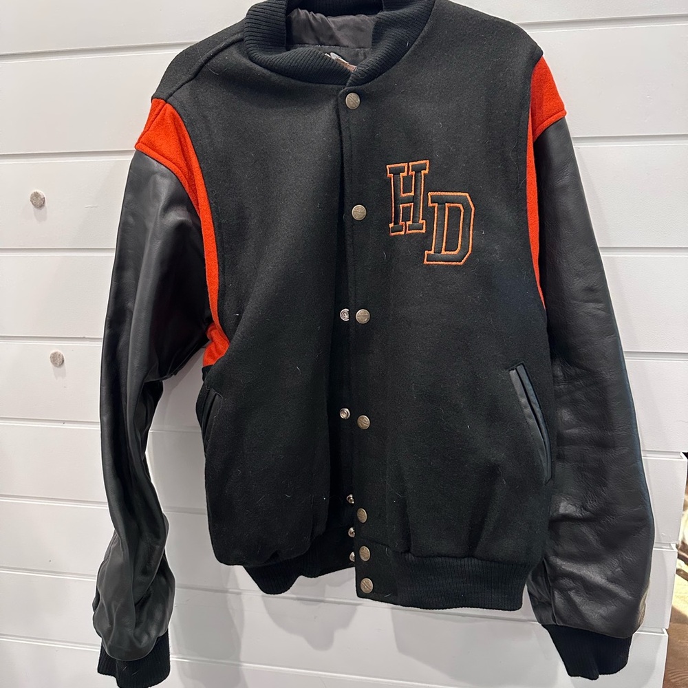 Harley-Davidson University Varsity Jacket – Black/Orange – Unisex